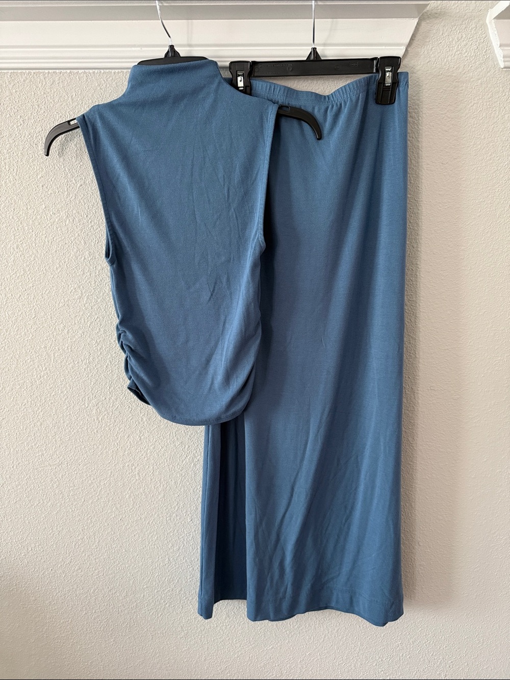 Free People Sleeveless Blue Top and Skirt Set